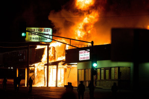 Protests Flare After Ferguson No Indictment Decision